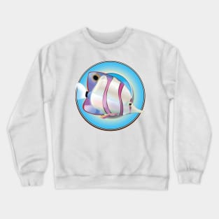 Angel fish cartoon logo Crewneck Sweatshirt